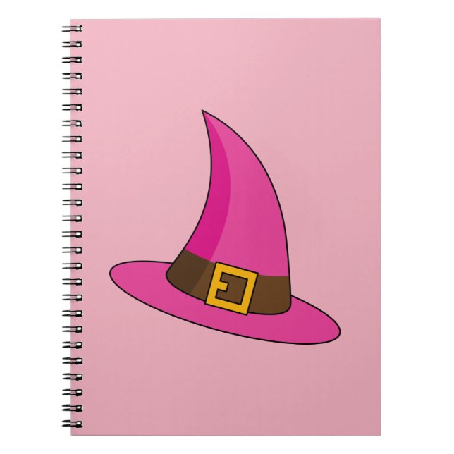 Pink Witch Hat Notebook (Front)