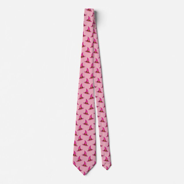 Pink Witch Hat Tie (Front)