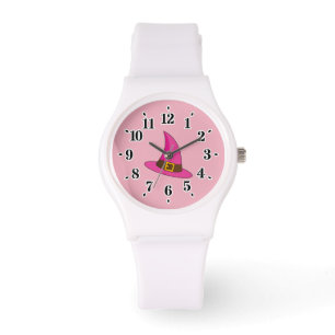 Pink Witch Hat Watch