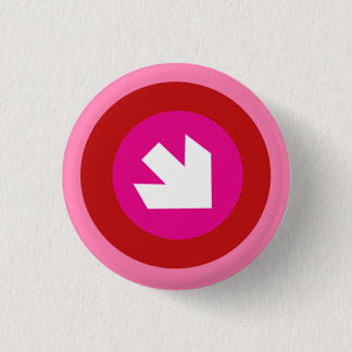 Pink with Arrow 3 Cm Round Badge