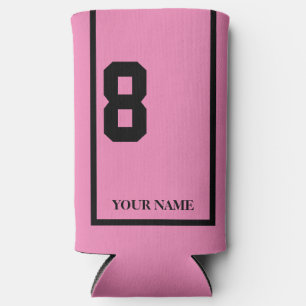 Pink with Black Horse 8 Saddle Cloth Custom Seltzer Can Cooler