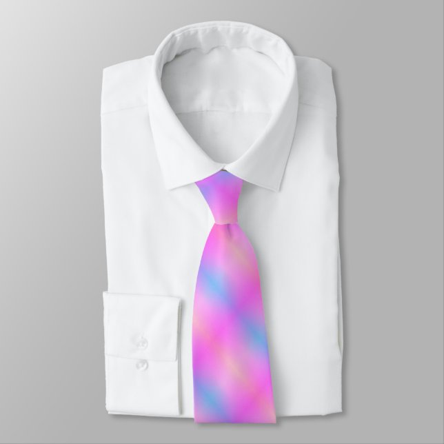 Pink with blues tie (Tied)