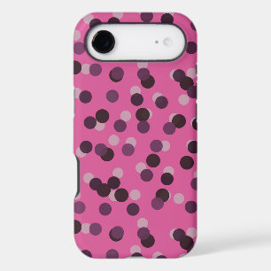 pink with eggplant and purple dots