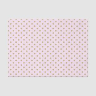 Pink with Gold Polka Dots Tissue Paper
