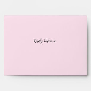 Pink with return address Personalised Envelope