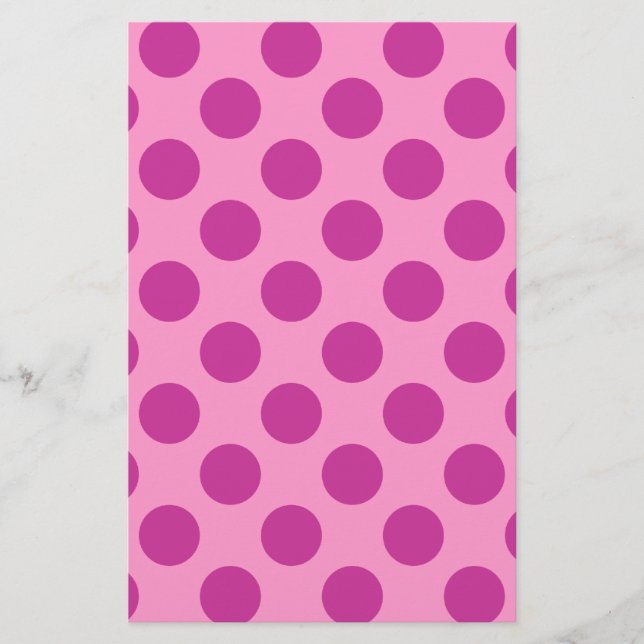 Pink with Violet Polka Dots (Front)