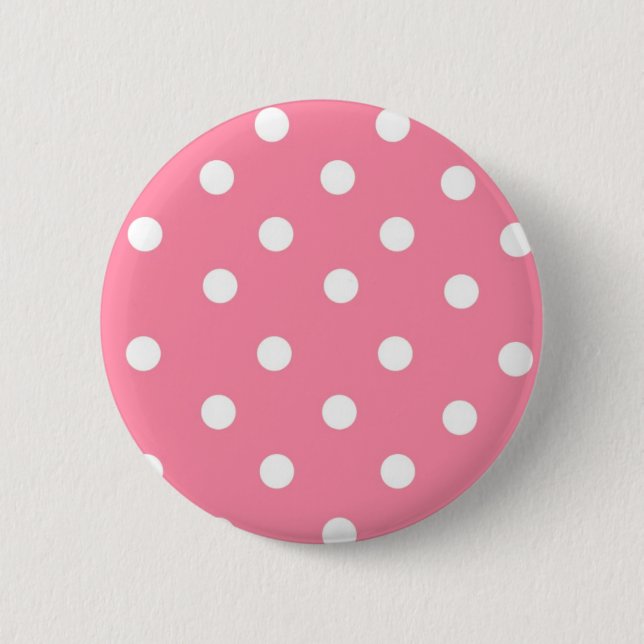 Pink with White Dots Button (Front)
