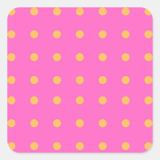 Pink with Yellow Dots_Fun Stickers