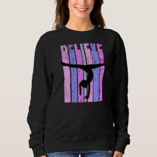 Pink Womens Acrobatics Gymnast Coach Coaching Gymn Sweatshirt