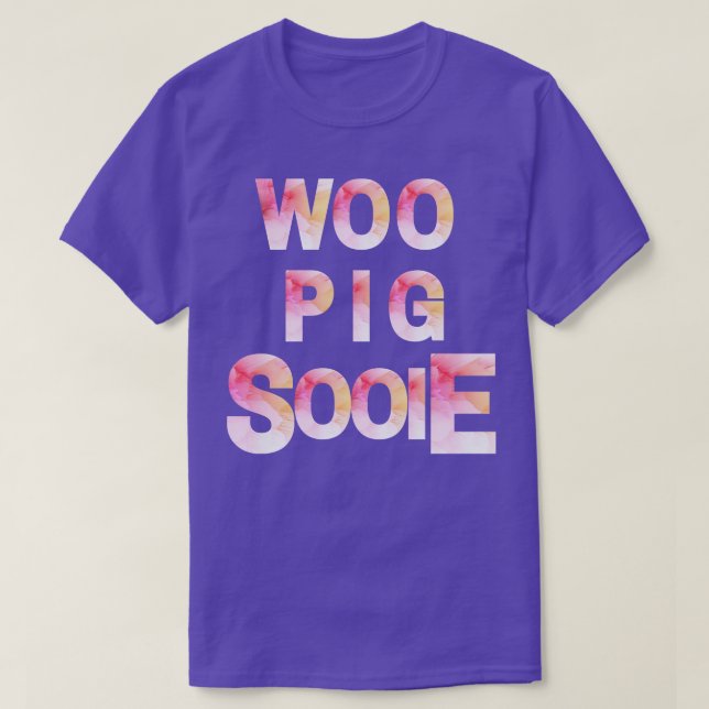 Pink Woo Pig Sooie T-Shirt (Design Front)