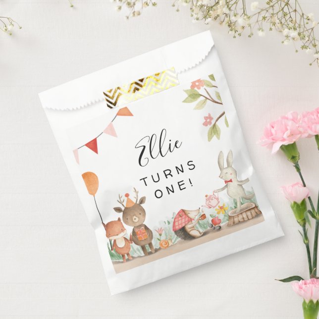 Pink Woodland Birthday Party  Favour Bags (Sealed)