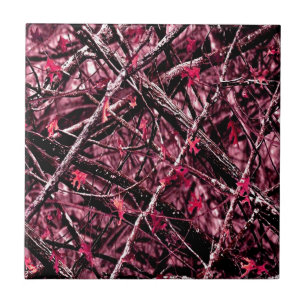 Pink Woodland Camo Tile