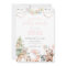 Pink Woodland Party Animals Birthday Invitation