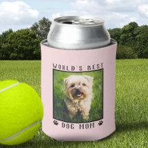 Pink World's Best Dog Mum Paw Prints Pet Photo