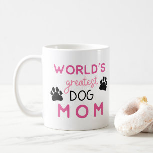 Pink World's Greatest Dog Mum With Photo Coffee Mug