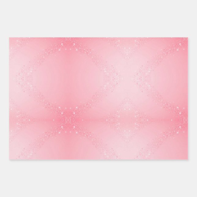 Pink wrap with Sprinkles  Wrapping Paper Sheet (Front)