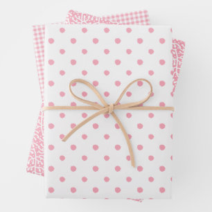 Pink Wrapping Trio Paper Sheet