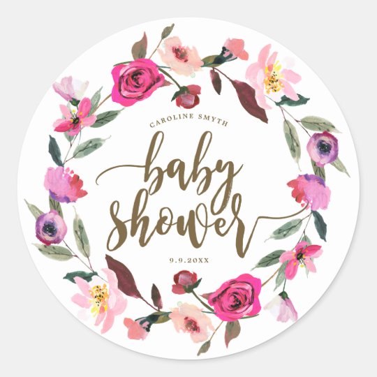 floral baby shower favors