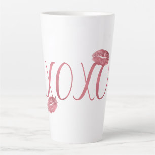 Pink XOXO Kisses Latte Mug