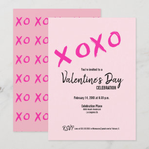Pink Xoxo Valentine's day editable