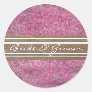 Pink Yarrow Elegant  Stickers