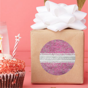 Pink Yarrow Elegant Stickers