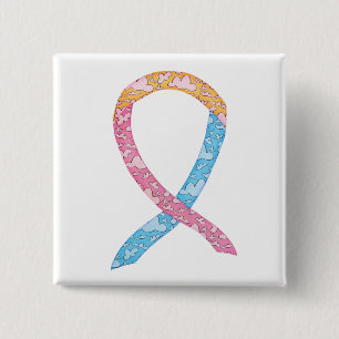 Pink, Yellow, and Blue Clouds CDH Custom Pin