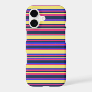 Pink, yellow and blue stripes