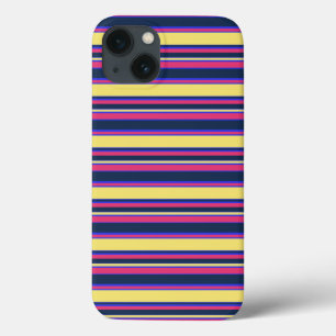 Pink, yellow and blue stripes Case-Mate iPhone cas iPhone 13 Case