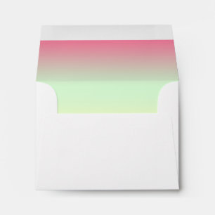 Pink, Yellow, and Green Floral Return Address Envelope