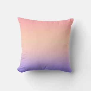 Pink yellow and purple gradient cushion