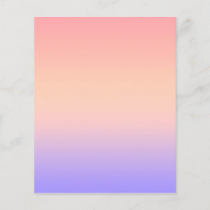 Pink yellow and purple gradient flyer