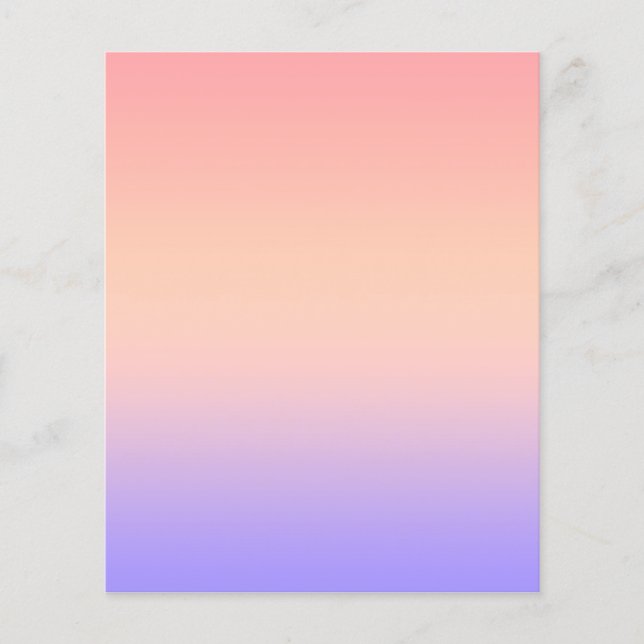 Pink yellow and purple gradient flyer (Front)