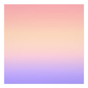 Pink yellow and purple gradient photo print