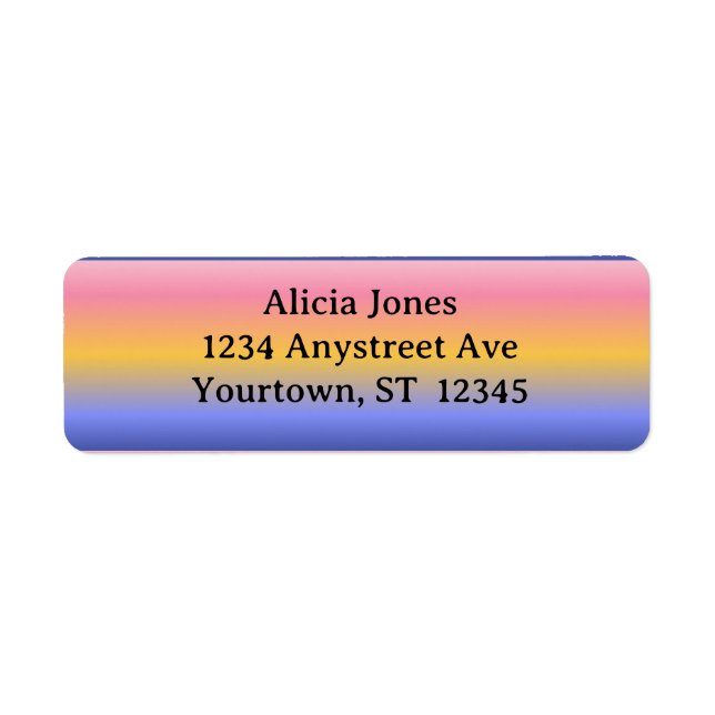 Pink Yellow Blue Gradient (Front)