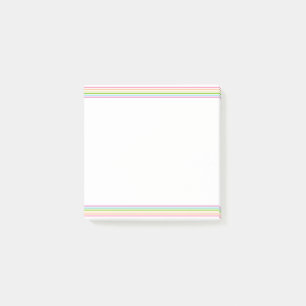 Pink Yellow Blue Purple Green Striped Trendy Post-it Notes