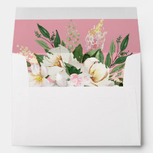 Pink & Yellow Floral 4 Pink Envelope