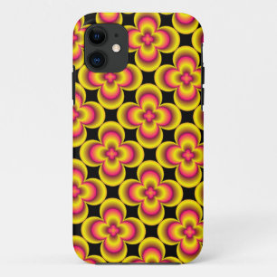 Pink yellow flower case