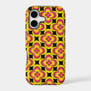 Pink yellow flower case