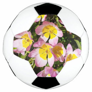 Pink & Yellow Flowers  Football
