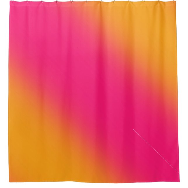 Pink Yellow Gradient  Shower Curtain (Front)