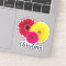 Pink Yellow Red Gerbera Daisy with Name |