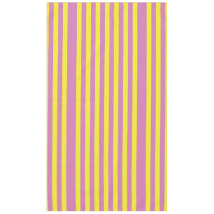 Pink Yellow Stripes Tablecloth