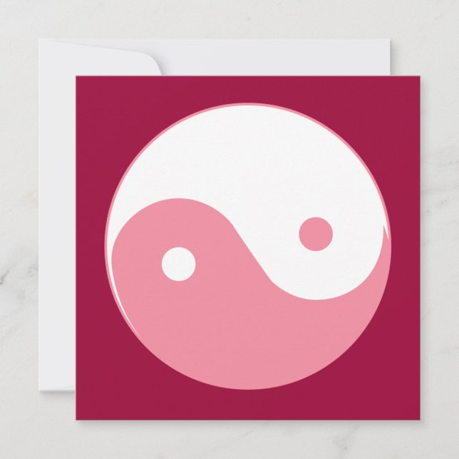 Pink Yin-Yang Symbol (Front)