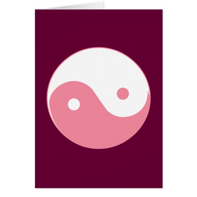 Pink Yin-Yang Symbol (Front)