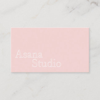 Pink Yoga Business Name Card