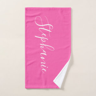 Pink Yoga Mat  personalised monogram yoga towel