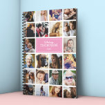 Pink Your Photos Insta Collage 2024 Planner<br><div class="desc">Photo insta collage pink planner featuring 22 photos of your family and friends,  your name,  and the year.</div>