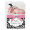 Pink Zebra Baby Girl Photo Christening