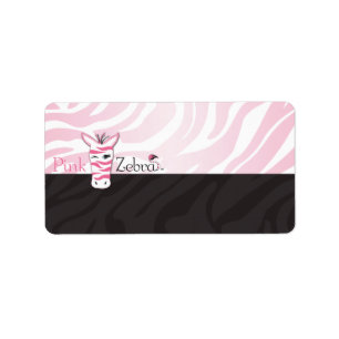 Pink Zebra Blank Label